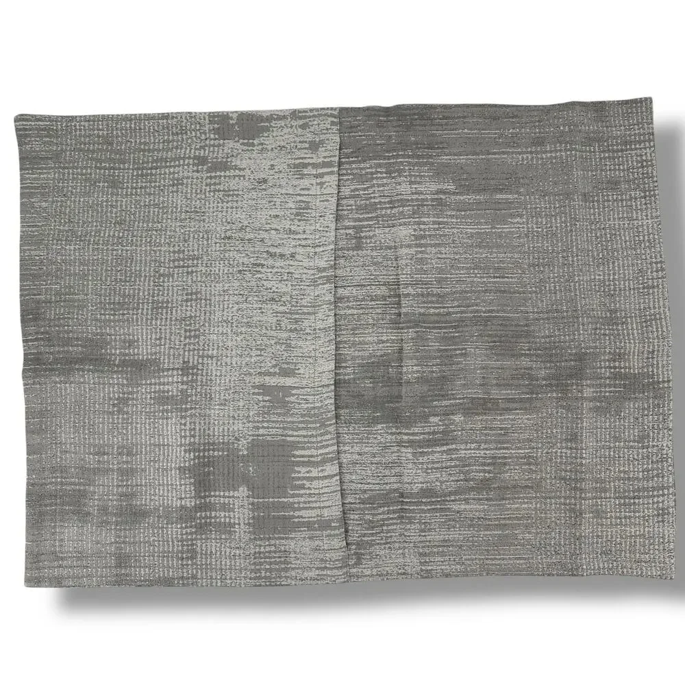 Restoration Hardware Brushstroke Jacquard CottonWool Sham Standard Fog Gray